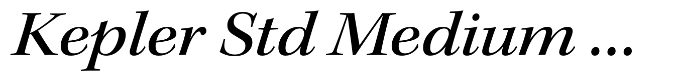 Kepler Std Medium Extended Italic Subhead